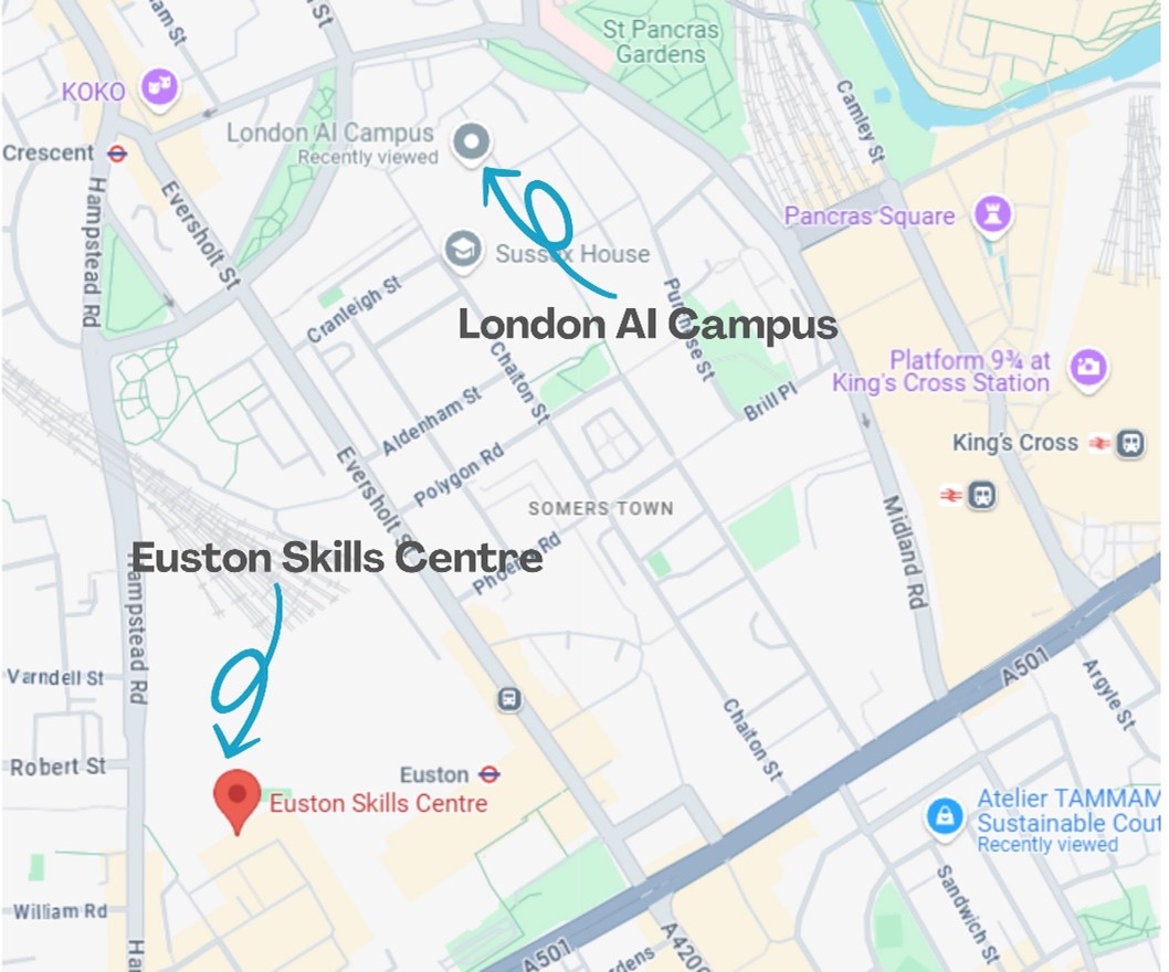 Euston skills centre map 