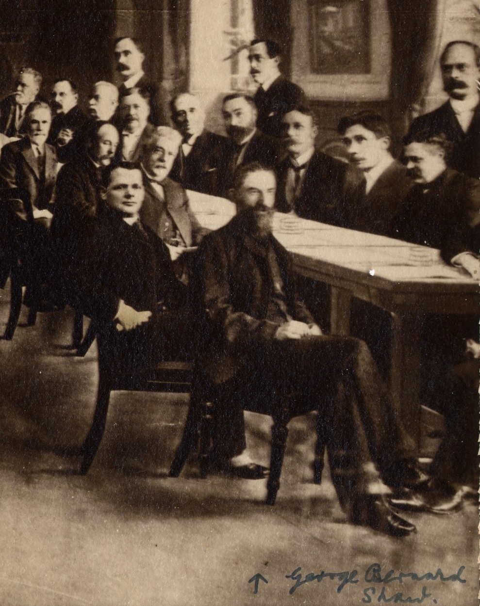 Shaw with councillors
